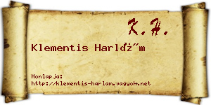 Klementis Harlám névjegykártya